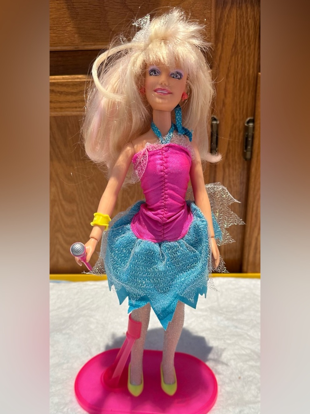 Vintage 1987 Jem Flash N Sizzle with accessories and working light up earrings